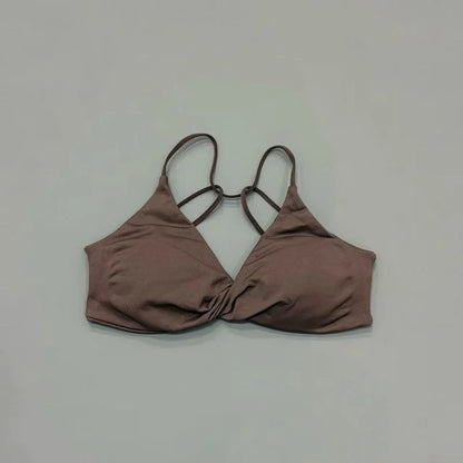 HISTELLO Vision Sports Bra Women Yoga Underwear Gym Running Exercise Backless Bra High Support Active Wear Fitness Workout Top