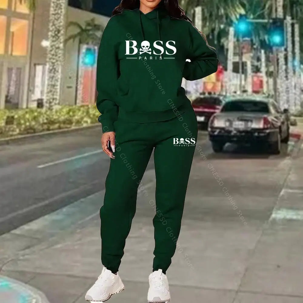 2026 New Women's Tracksuit Sweatshirt Sweatpant High Quality Outfits Suit Designer Luxury Autumn Winter Clothing Women Pants Set