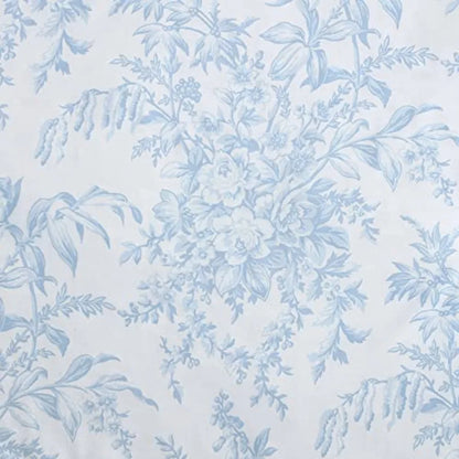 Bedford Blue Floral Comforter Set – Reversible Luxury Cotton Bedding