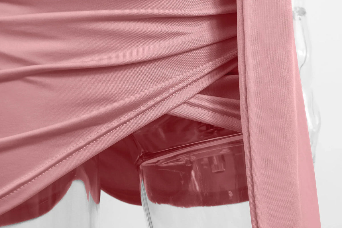 Summer New Sexy Halter Cross Hip Dress For Women Backless Pleated Cut-out Mini Party Dress Sleeveless Buttocks Bodycon Dress