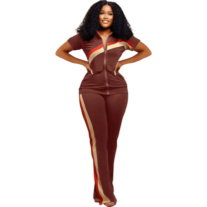 Tracksuit Women Pants Set Two Piece Set Autumn Winter Zipper Jacket Tops Suits Jogging Vintage Patchwork Outfits Y2k Streetwear