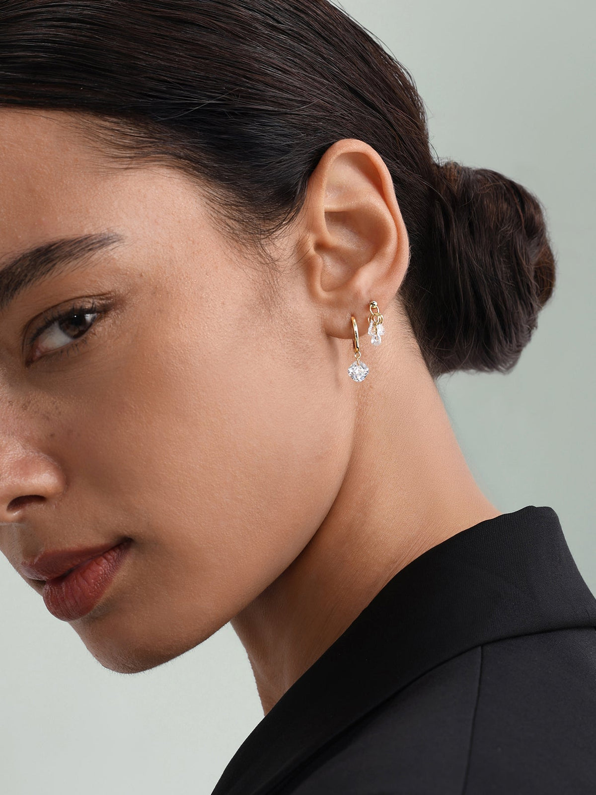 KOSINER 925 Sterling Silver Minimalist Versatile Hoop Set