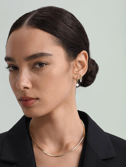 KOSINER 925 Sterling Silver Minimalist Versatile Hoop Set