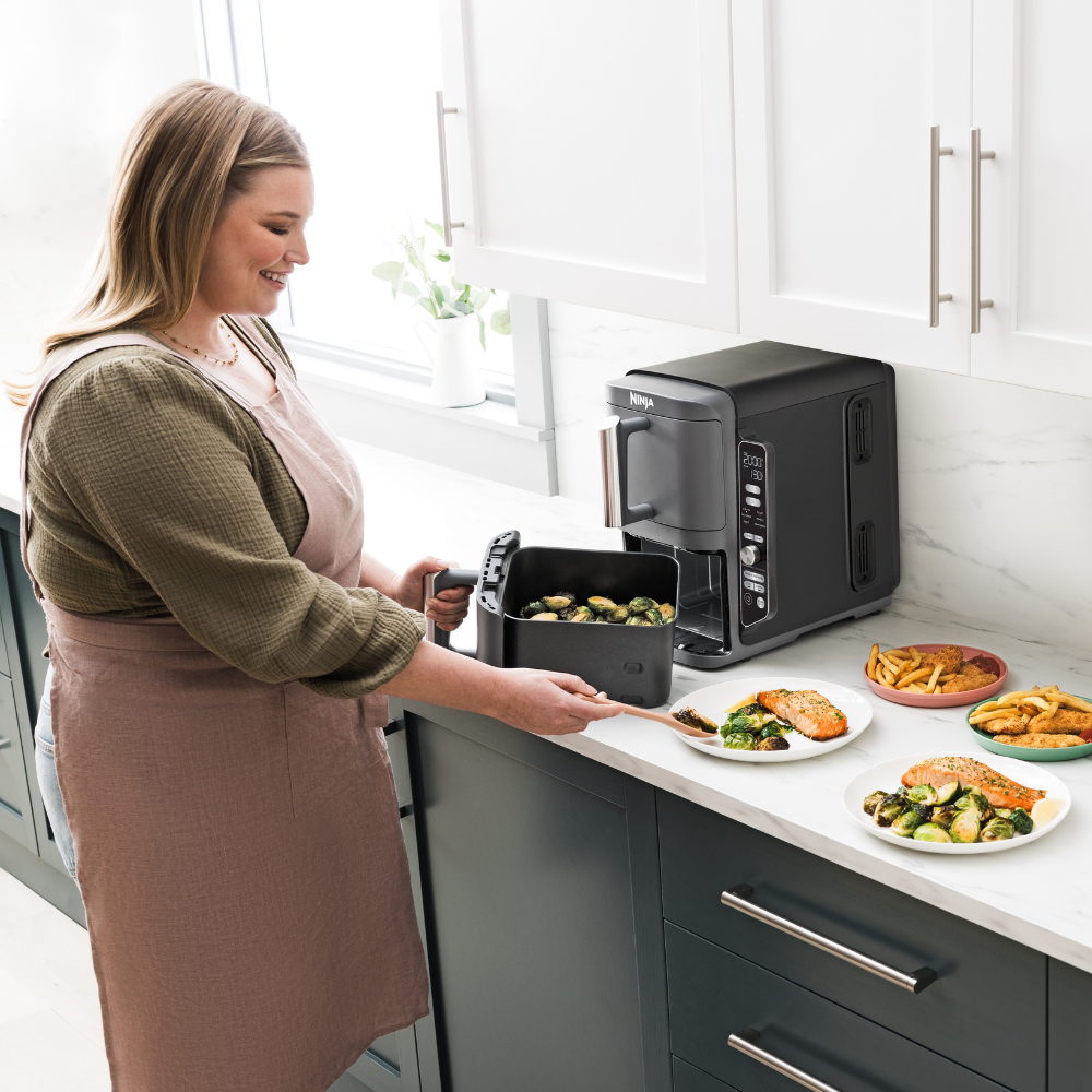 Ninja Double Stack XL 2-Drawer Air Fryer – 9.5L | Space-Saving Powerhouse
