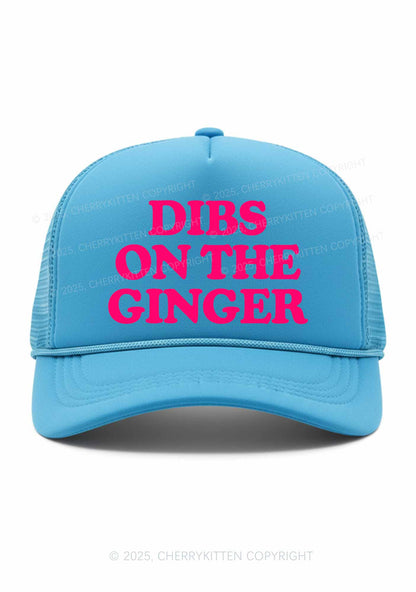 Dibs On The Ginger St Patricks Y2K Trucker Hat Cherrykitten