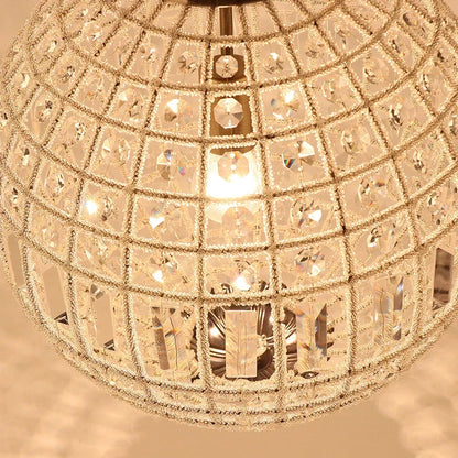 Vintage Crystal Chandelier - Luxurious Retro Orb Design with Exquisite Glass Crystals