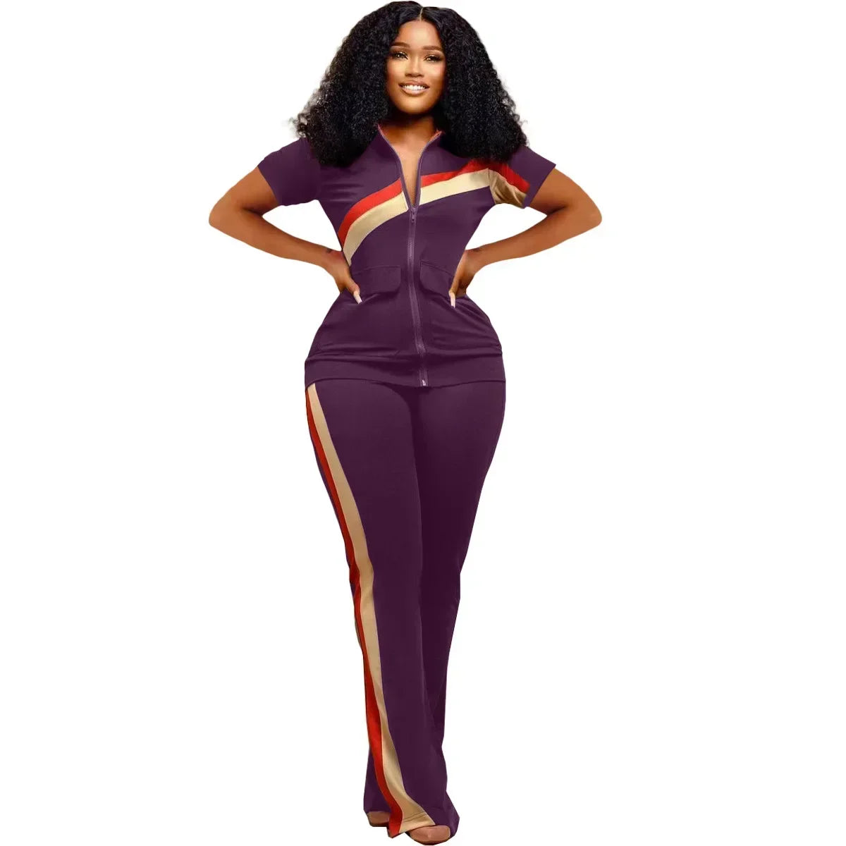 Tracksuit Women Pants Set Two Piece Set Autumn Winter Zipper Jacket Tops Suits Jogging Vintage Patchwork Outfits Y2k Streetwear