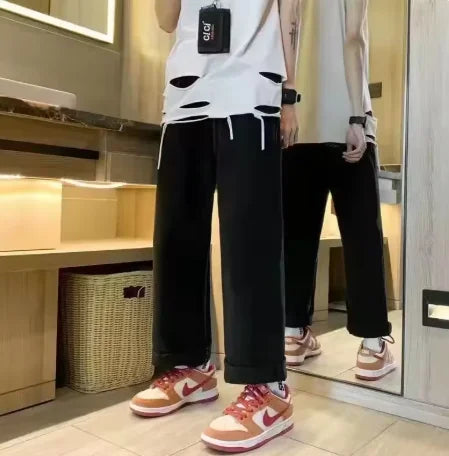 Y2k 2000s Clothes Baggy Jeans For Men  And Women Clothing Harajuku Fashion Retro Hip Hop Embroidery Trousers Woman Streetwear