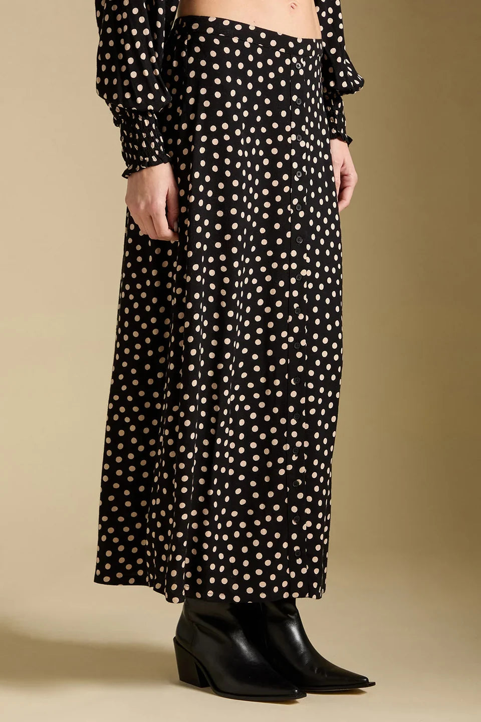 Nolla Midi Skirt - Midnight