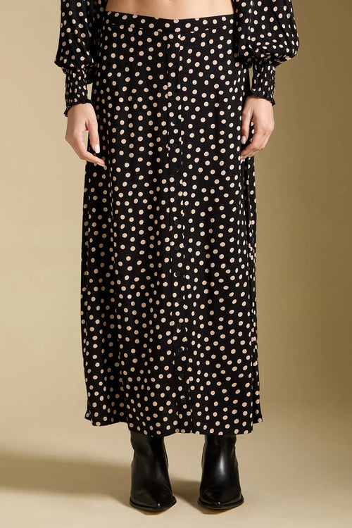 Nolla Midi Skirt - Midnight