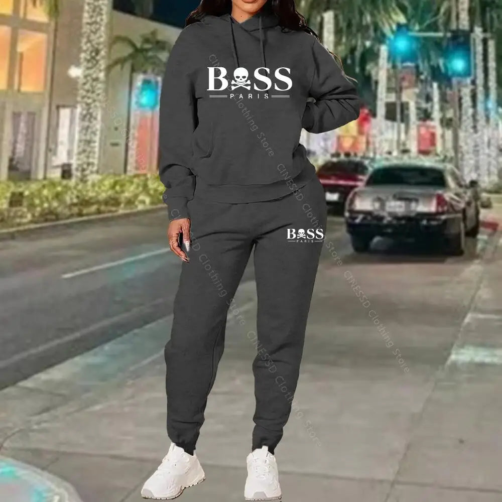 2026 New Women's Tracksuit Sweatshirt Sweatpant High Quality Outfits Suit Designer Luxury Autumn Winter Clothing Women Pants Set