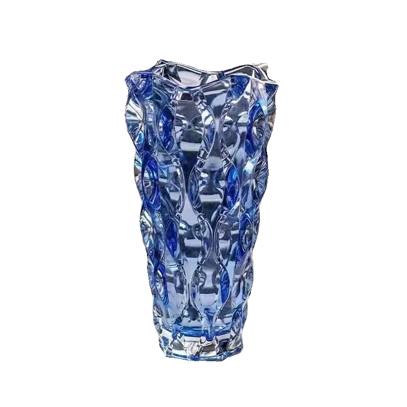 Luxury Crystal Vase With Footed Design - Elegant Tabletop Decor in 13 Stunning Variants