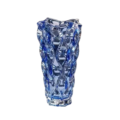 Luxury Crystal Vase With Footed Design - Elegant Tabletop Decor in 13 Stunning Variants