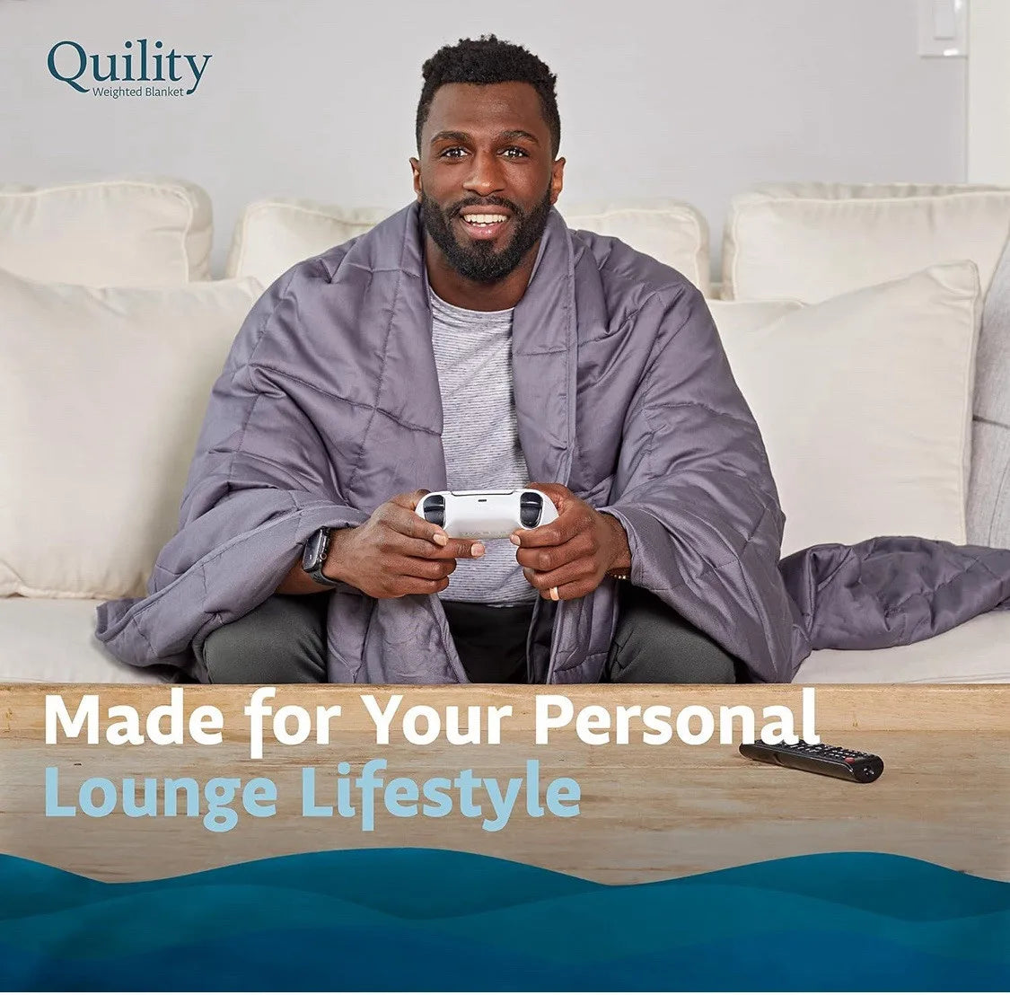 Quility 20 lb Queen Weighted Blanket, 60x80 Breathable Cotton Glass Bead Blanket for Adults