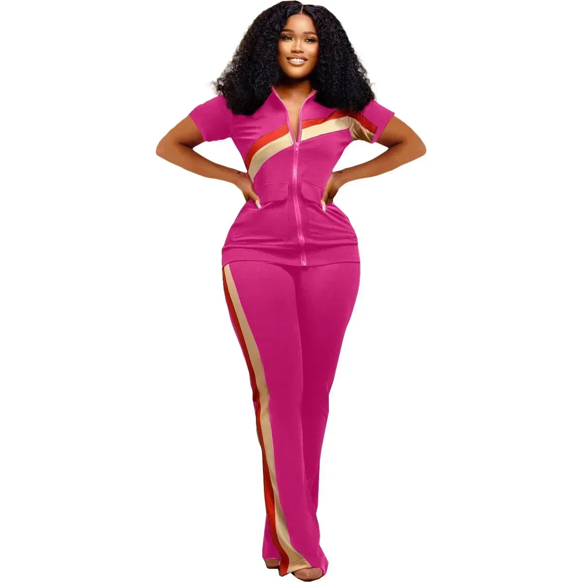 Tracksuit Women Pants Set Two Piece Set Autumn Winter Zipper Jacket Tops Suits Jogging Vintage Patchwork Outfits Y2k Streetwear