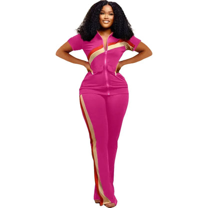 Tracksuit Women Pants Set Two Piece Set Autumn Winter Zipper Jacket Tops Suits Jogging Vintage Patchwork Outfits Y2k Streetwear