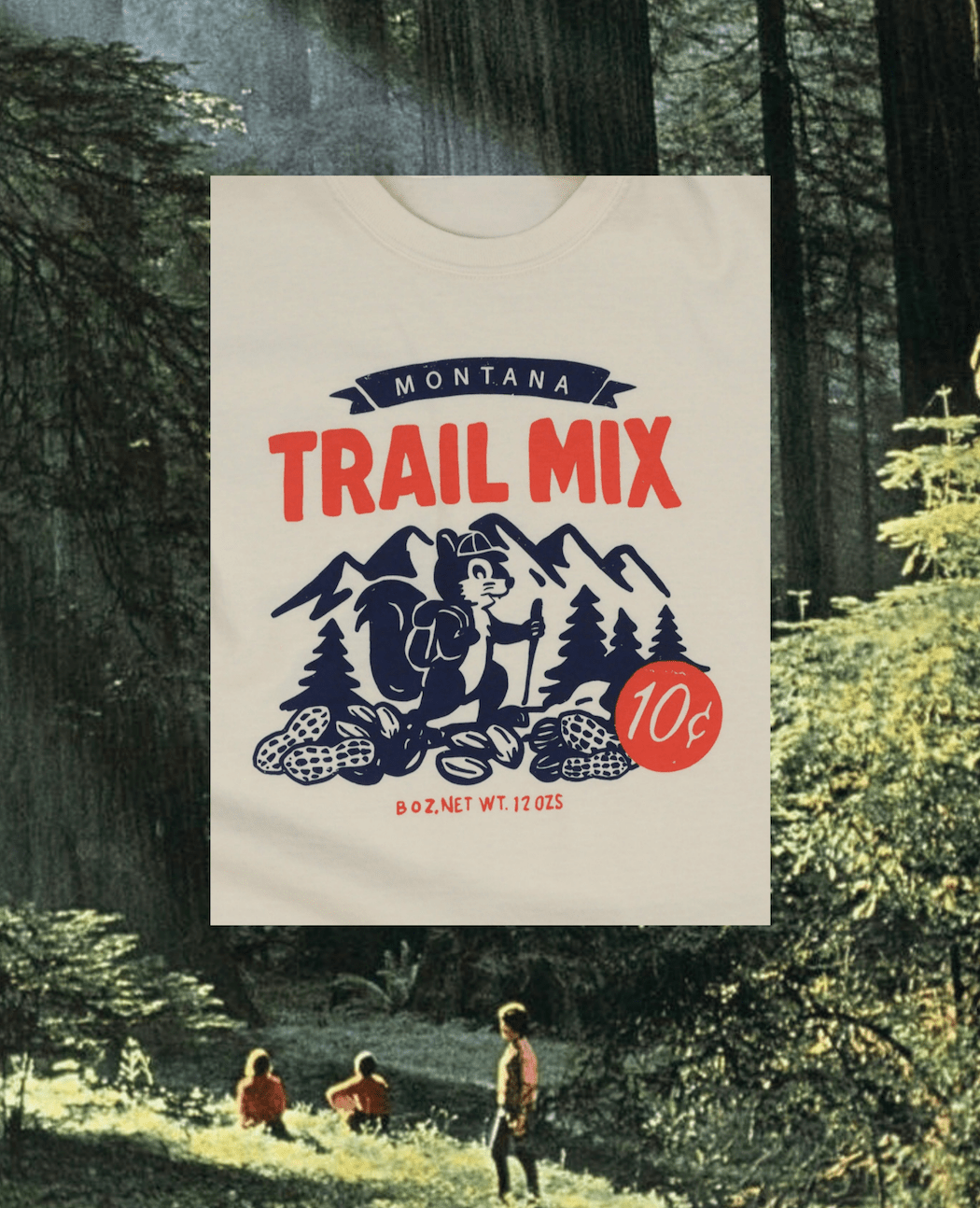 "Montana Trail Mix" Crop Tee