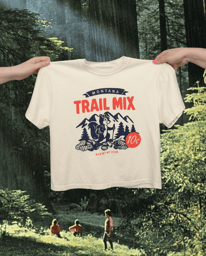 "Montana Trail Mix" Crop Tee