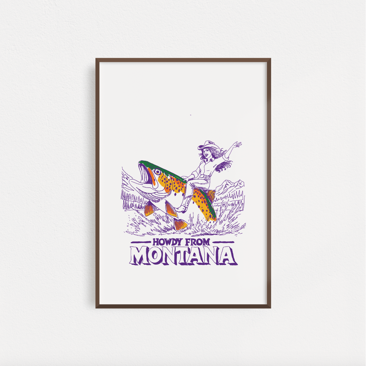 "Howdy From Montana" Poster