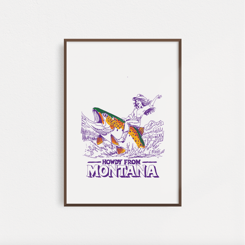 "Howdy From Montana" Poster