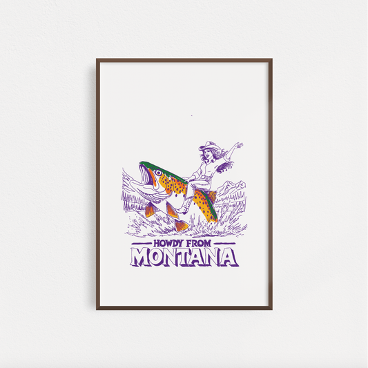 "Howdy From Montana" Poster