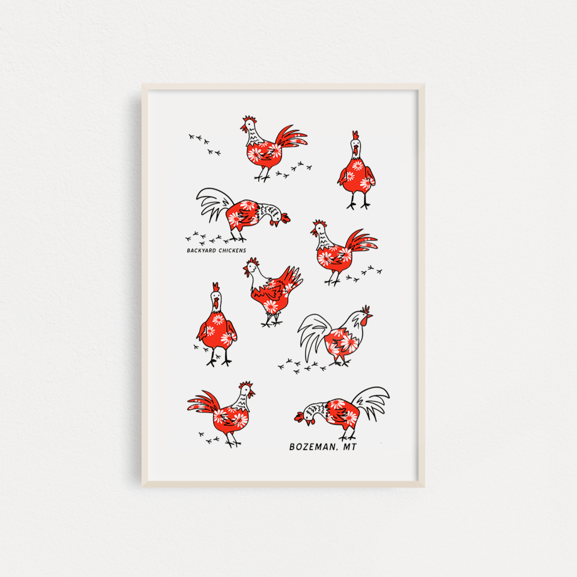"Backyard Chicken" Poster