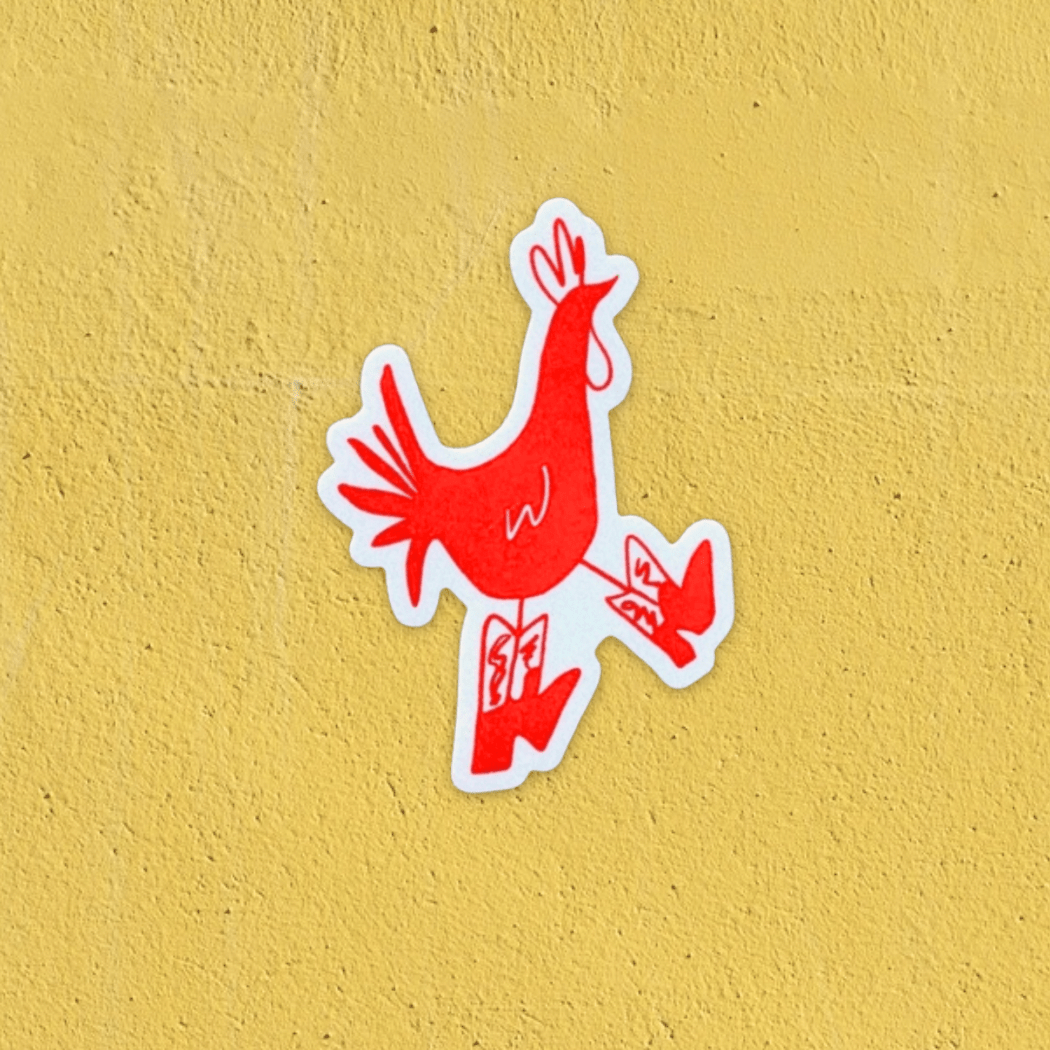 "Cowboy Chicken" Sticker