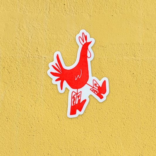"Cowboy Chicken" Sticker