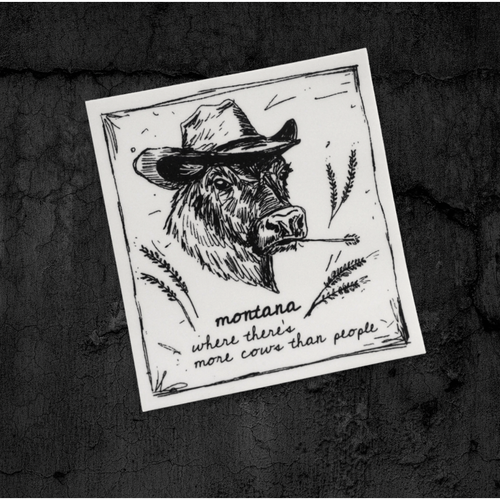 "Montana Cows" Sticker