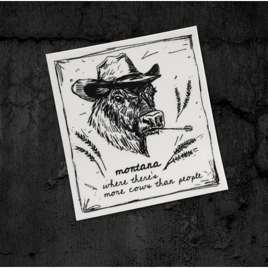 "Montana Cows" Sticker