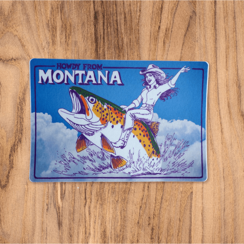 "Howdy From Montana" Sticker