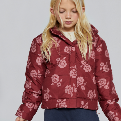 GAIA FLOWER PUFFER JACKET