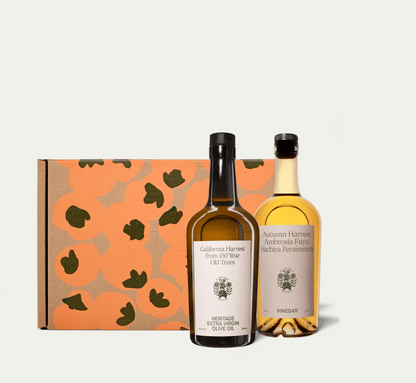 Flamingo Estate Olive Oil and Fuyu Persimmon Vinegar Gift Set
