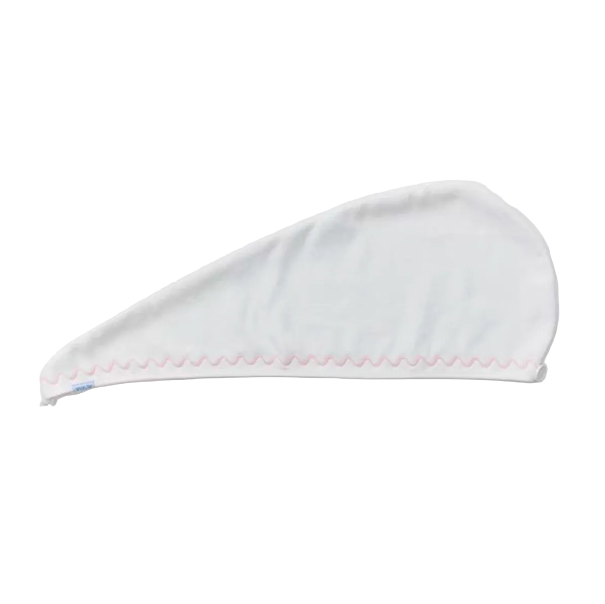 Weezie Hair Towel, Light Pink Embroidered Wave