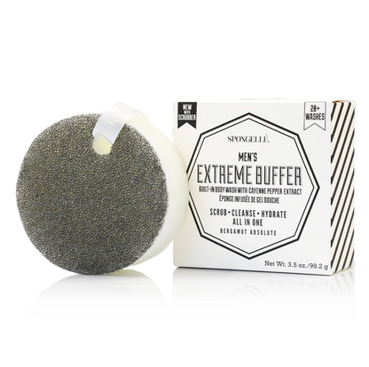 Spongellé Men's Buffer with Black Scrubber - Extreme