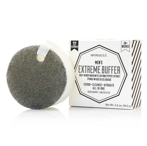 Spongellé Men's Buffer with Black Scrubber - Extreme