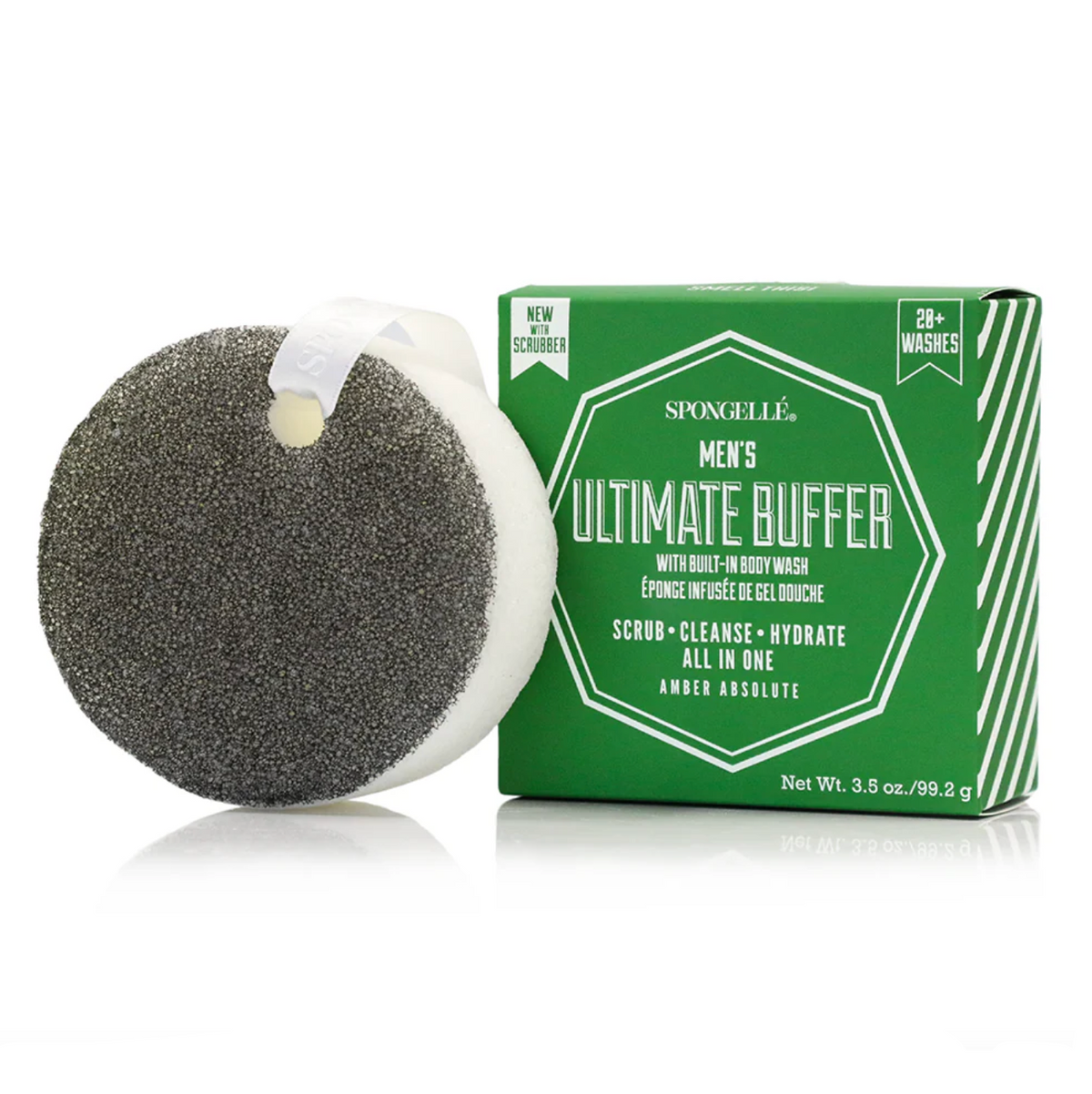 Spongellé Men's Buffer with Black Scrubber - Ultimate