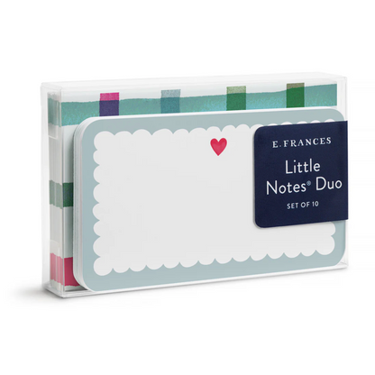 Scalloped Hearts Little Notes Duo