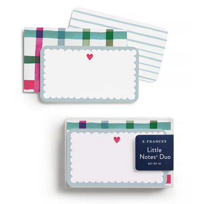 Scalloped Hearts Little Notes Duo