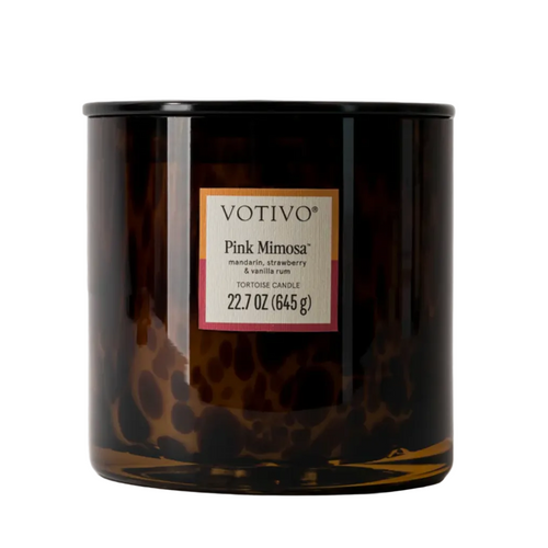 Votivo Pink Mimosa Tortoise Candle