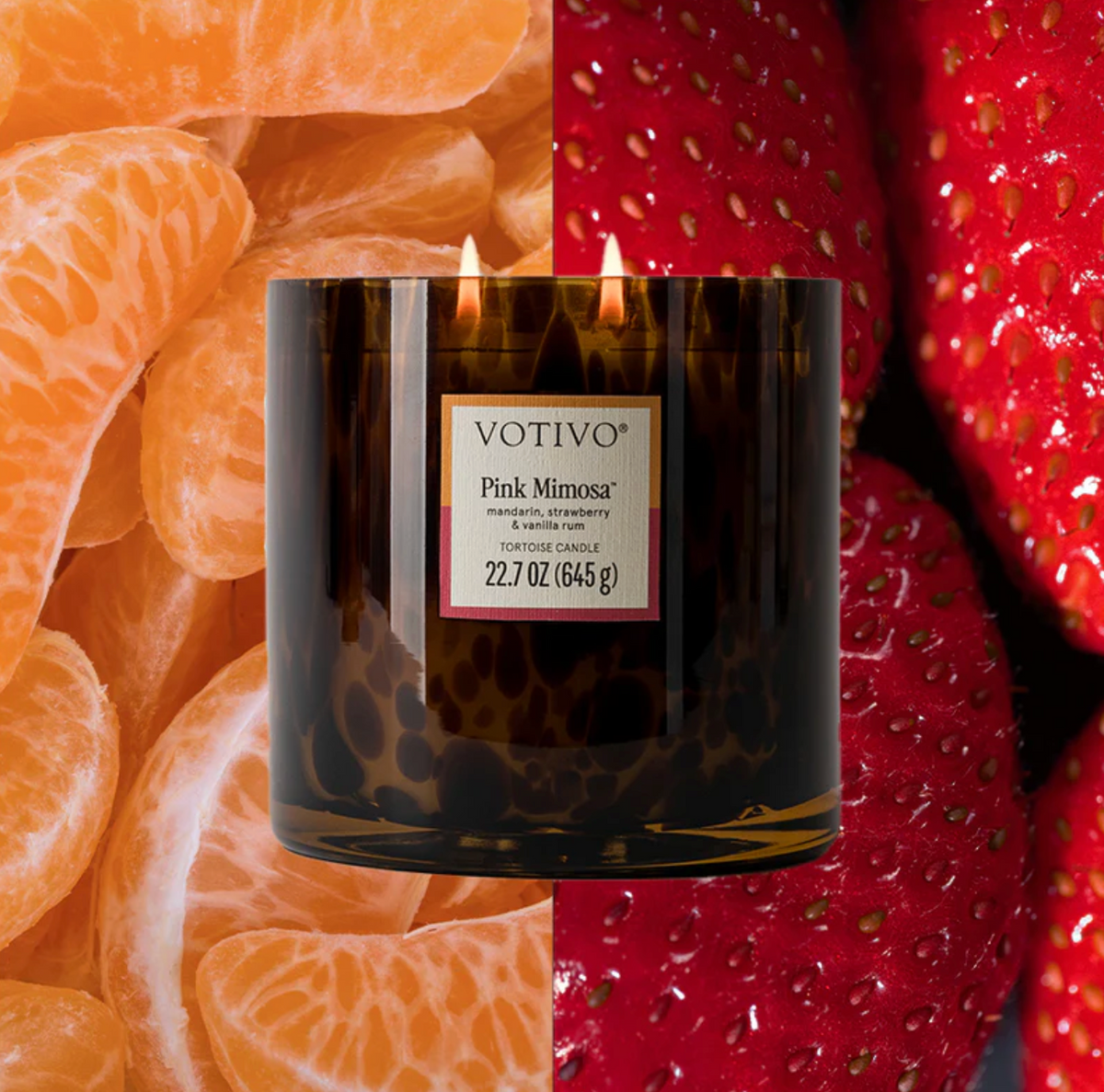 Votivo Pink Mimosa Tortoise Candle