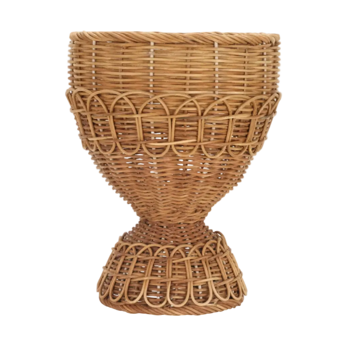 Medium Rattan Pedestal Basket