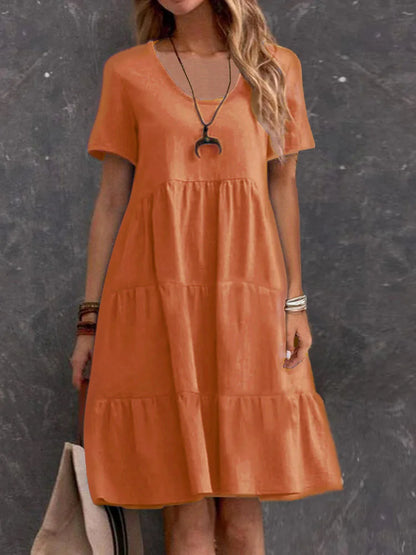 Summer New Women's Casual Dresses  Women Elegant Vestidos Midi  Kadın Elbisesi Yazlık Платье Летнее Женское Robe