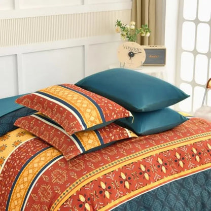 Boho King Comforter Set – 7 Piece Luxury Microfiber Bedding Ensemble
