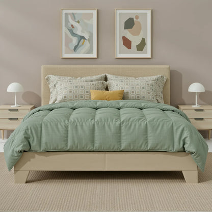 Upholstered Platform Bed with Adjustable Headboard, Modern Design, Noise-Free, No Box Spring Needed, Full/Queen/King