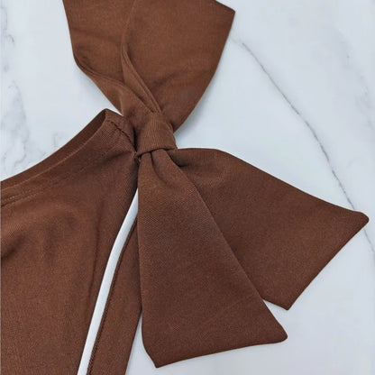 Women Jumpsuits For Spring Summer Sleeveless One Shoulder Bow Loose Fashion Streetwear Overalls Solid Wide Leg Pants Trousers