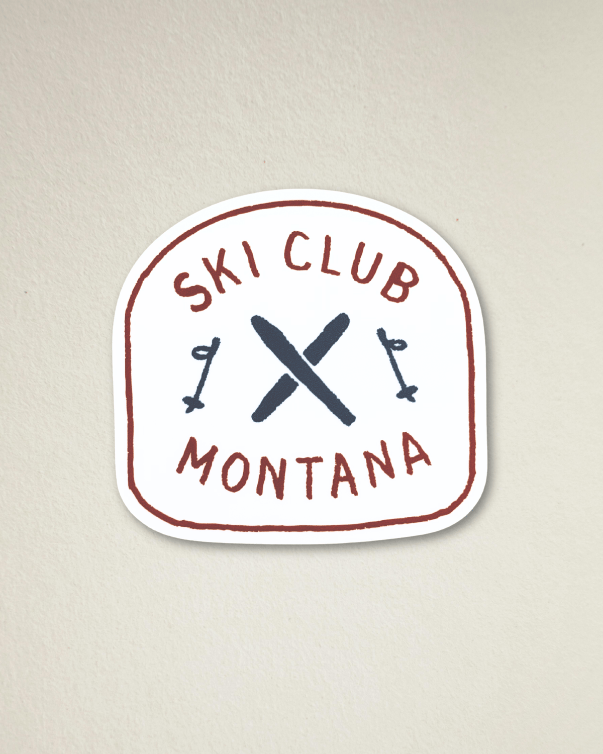 "Ski Club" Sticker