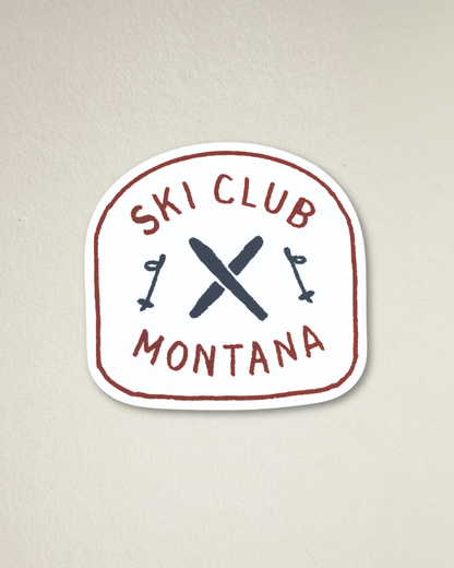"Ski Club" Sticker