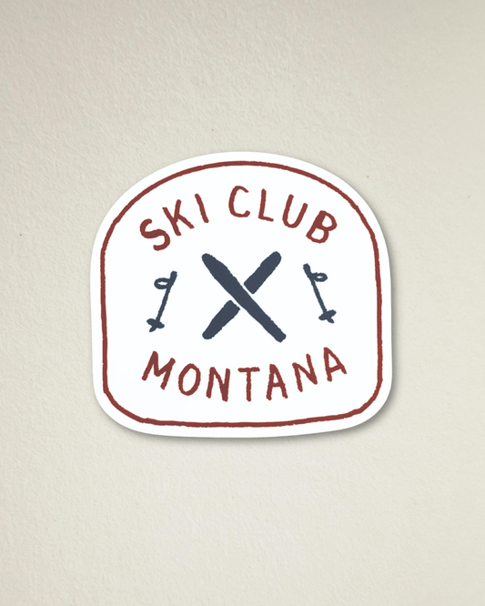 "Ski Club" Sticker