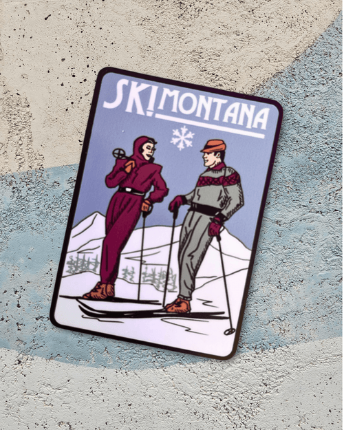 "Ski Couple" Sticker